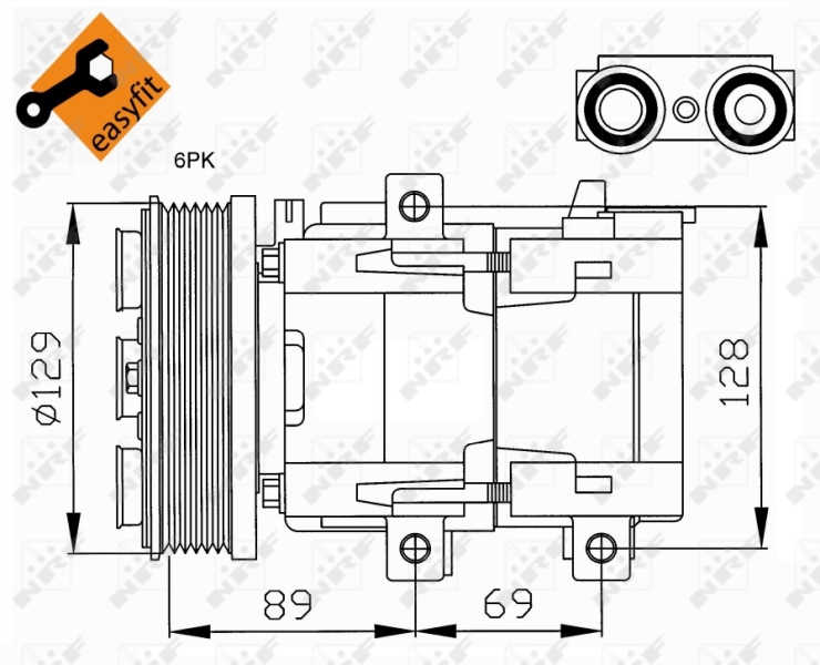 NRF Airco compressor 32212