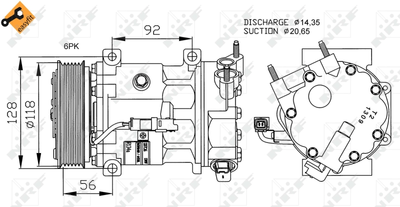 NRF Airco compressor 32240