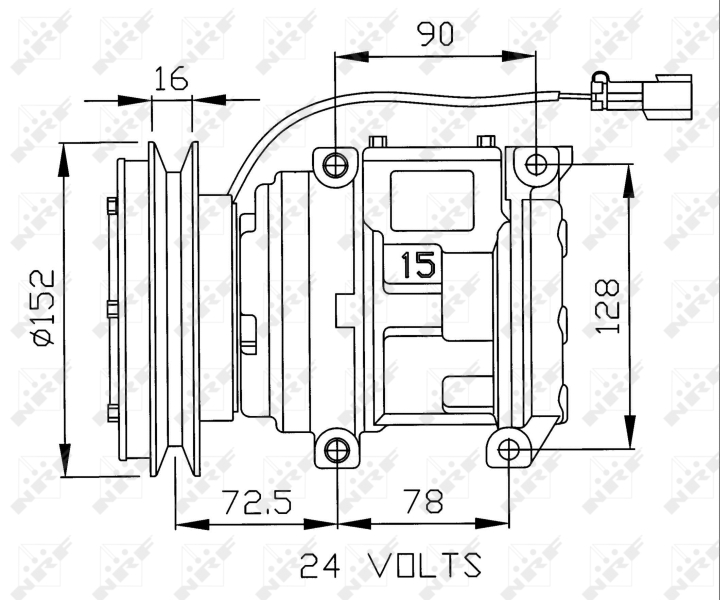 NRF Airco compressor 32243G