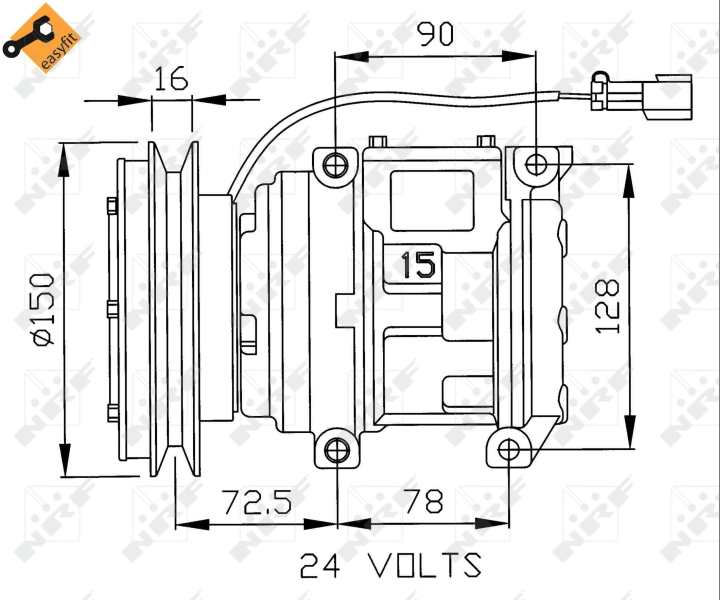 NRF Airco compressor 32243