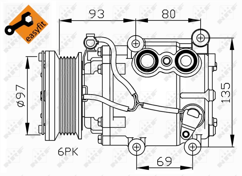 NRF Airco compressor 32247