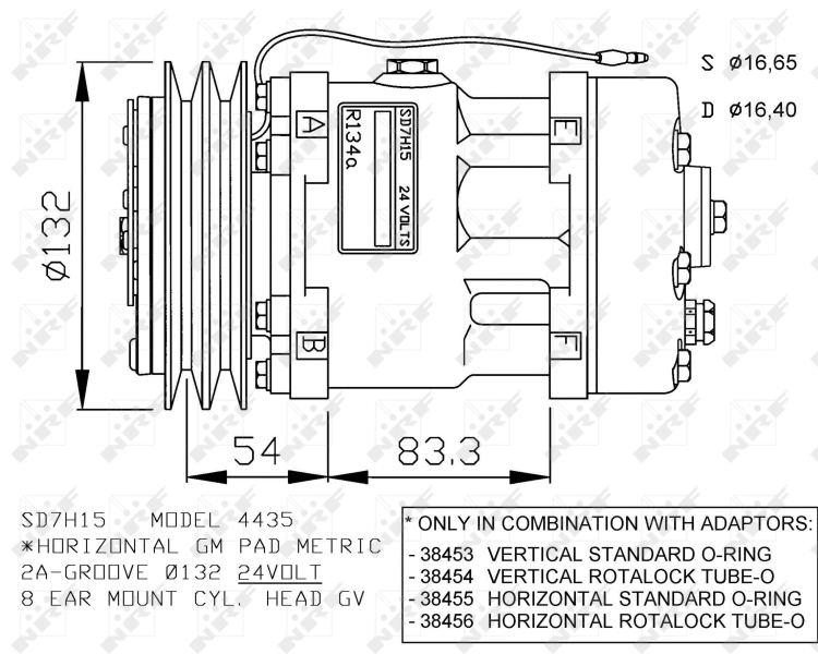 NRF Airco compressor 32283G