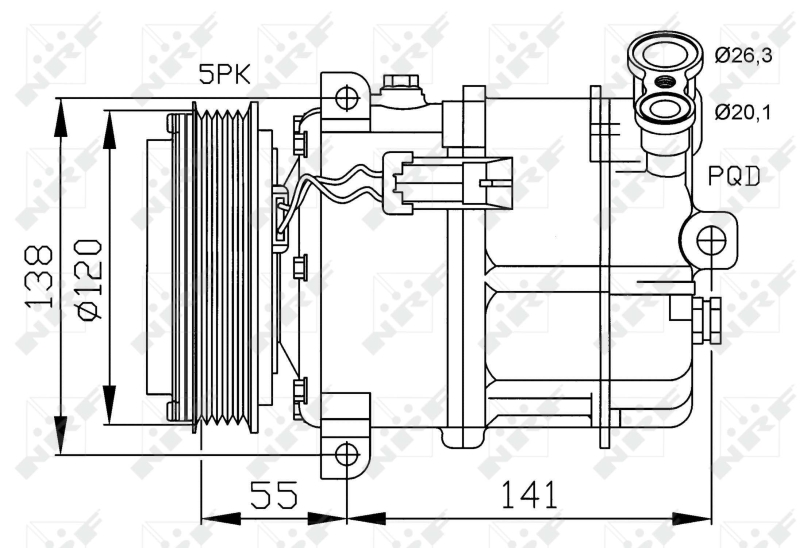 NRF Airco compressor 32313