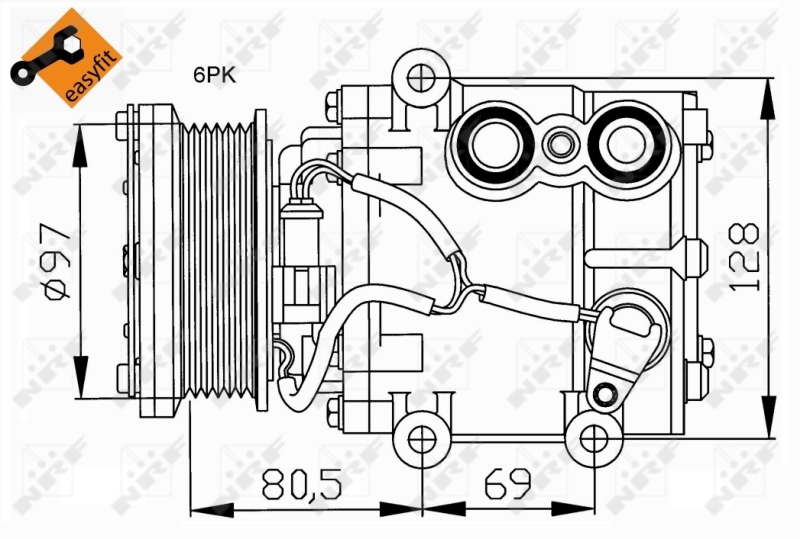 NRF Airco compressor 32401