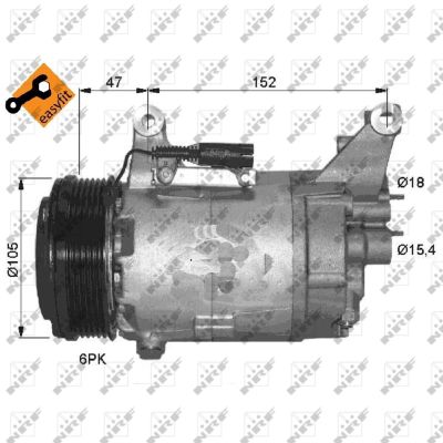 NRF Airco compressor 32409