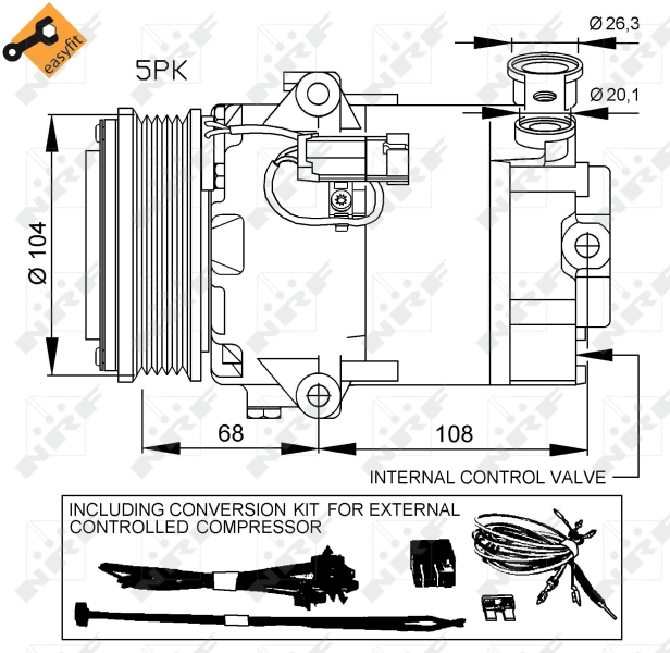 NRF Airco compressor 32429