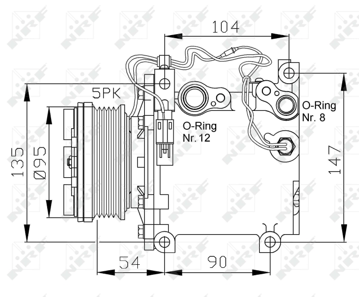 NRF Airco compressor 32455