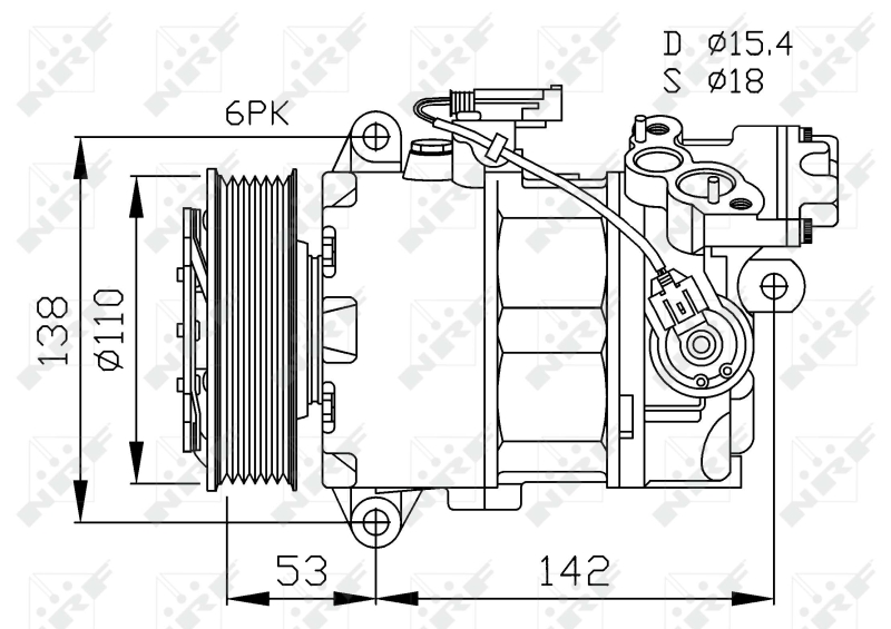 NRF Airco compressor 32463