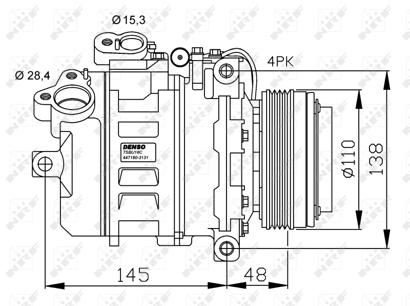 NRF Airco compressor 32465G