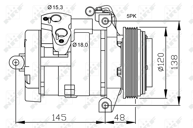 NRF Airco compressor 32470