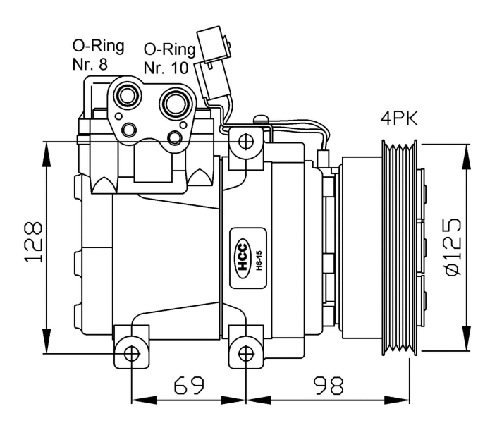 NRF Airco compressor 32471G