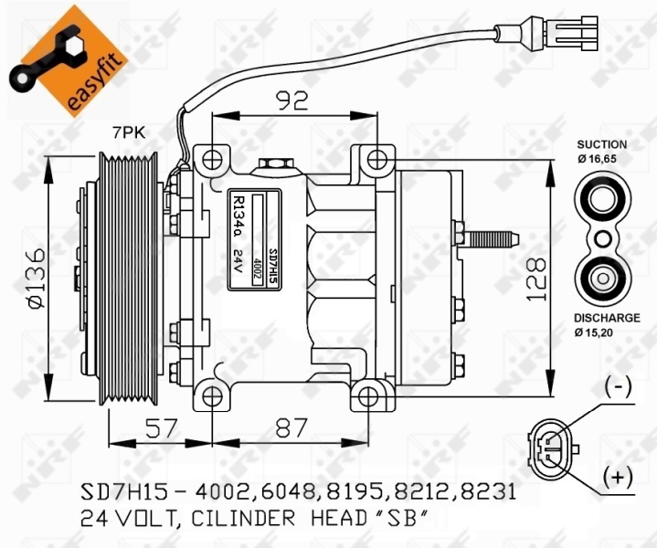 NRF Airco compressor 32477G