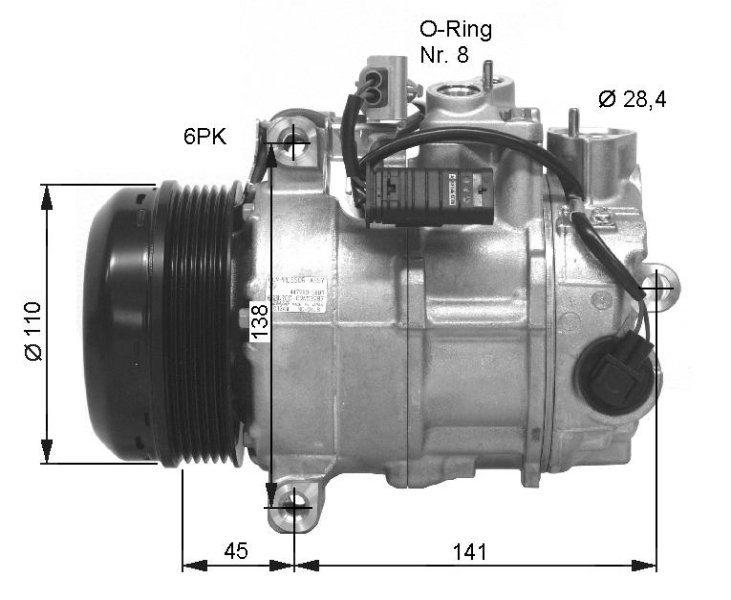 NRF Airco compressor 32676G