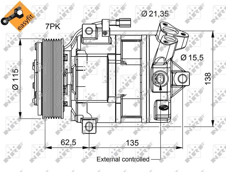 NRF Airco compressor 32692