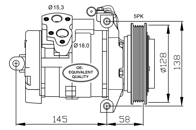 NRF Airco compressor 32697