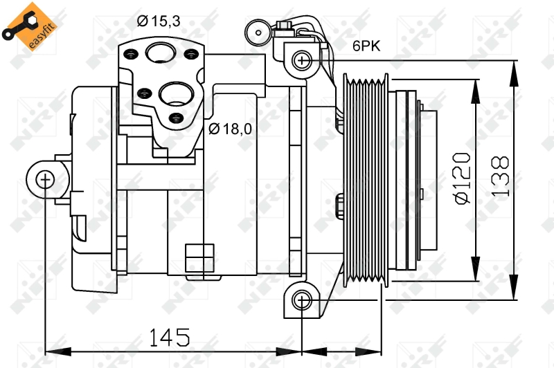 NRF Airco compressor 32698