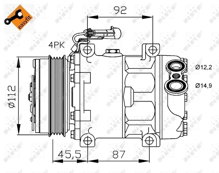 NRF Airco compressor 32701