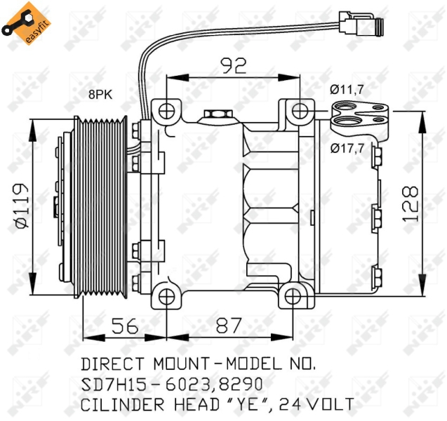 Airco compressor NRF 32703