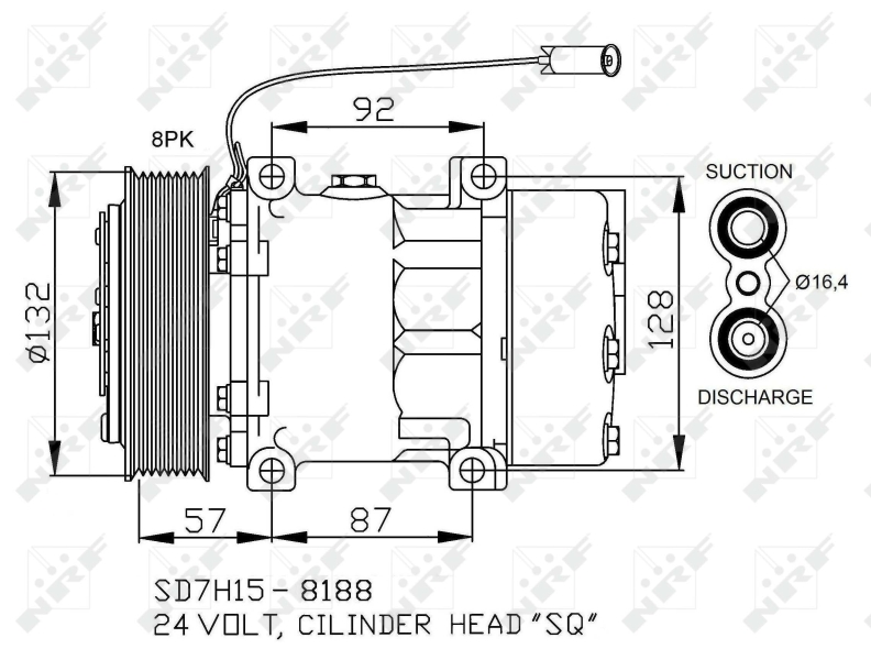 NRF Airco compressor 32733