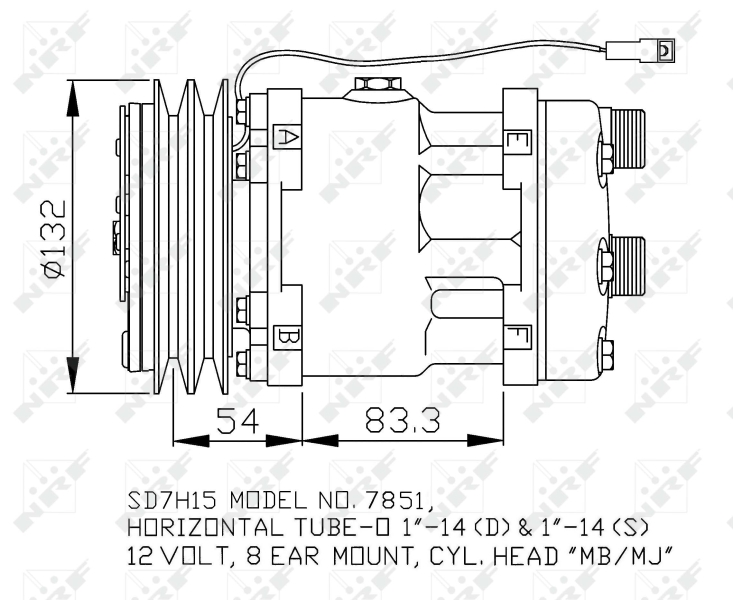 NRF Airco compressor 32757