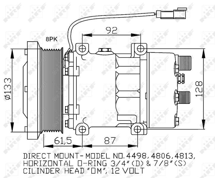 NRF Airco compressor 32758