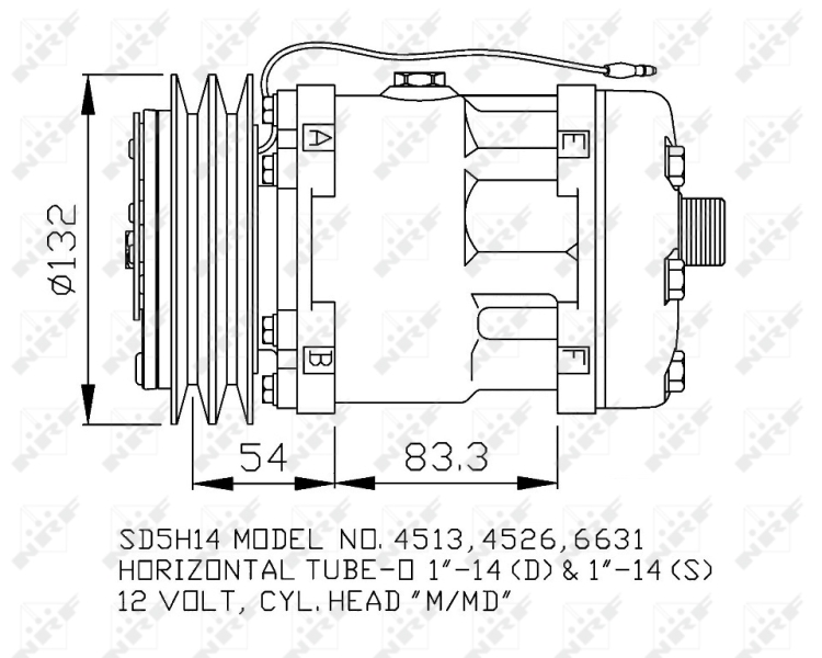 NRF Airco compressor 32760