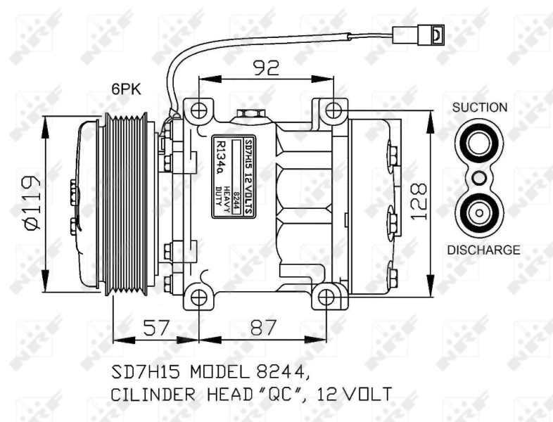 NRF Airco compressor 32771