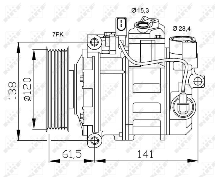 NRF Airco compressor 32777