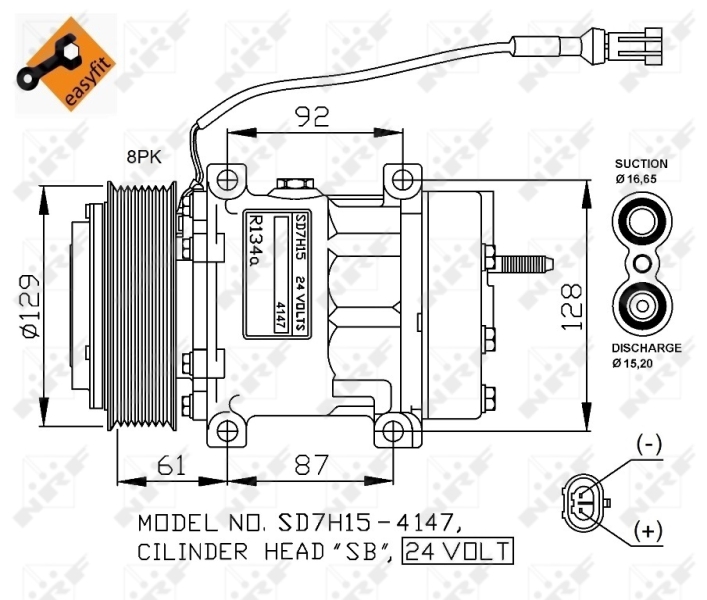 NRF Airco compressor 32780