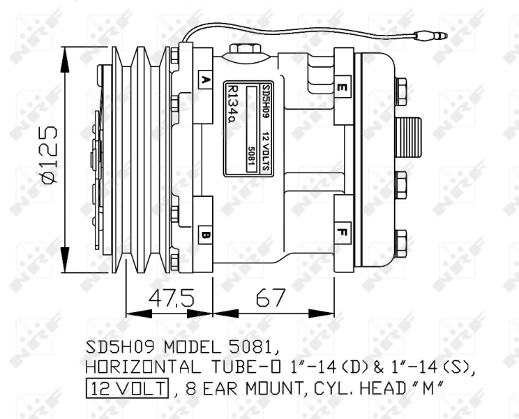 NRF Airco compressor 32803G