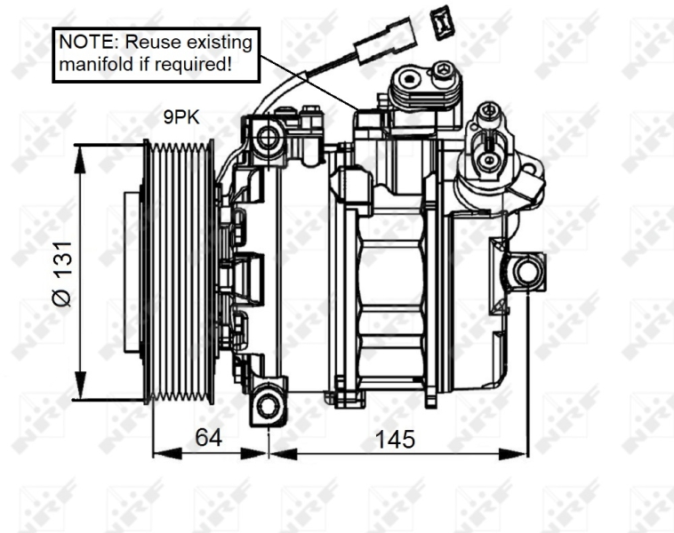 NRF Airco compressor 32821