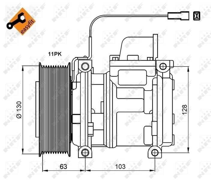 NRF Airco compressor 32829