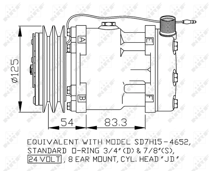 NRF Airco compressor 32873