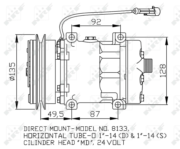 NRF Airco compressor 32876