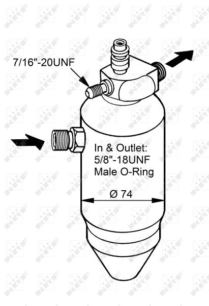 NRF Airco droger/filter 33077