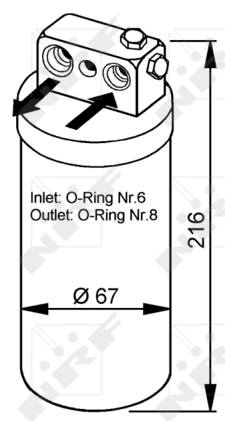 NRF Airco droger/filter 33104