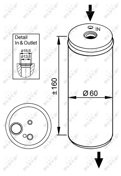 NRF Airco droger/filter 33114