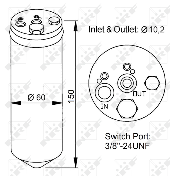 NRF Airco droger/filter 33137