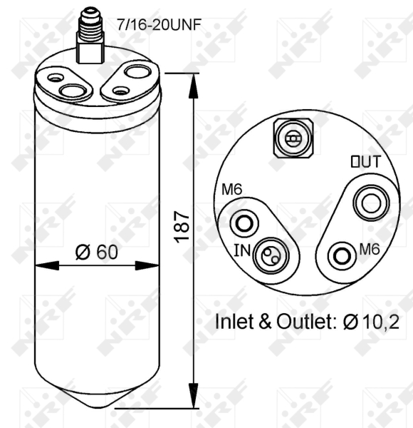 NRF Airco droger/filter 33152