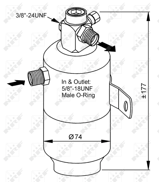 NRF Airco droger/filter 33170