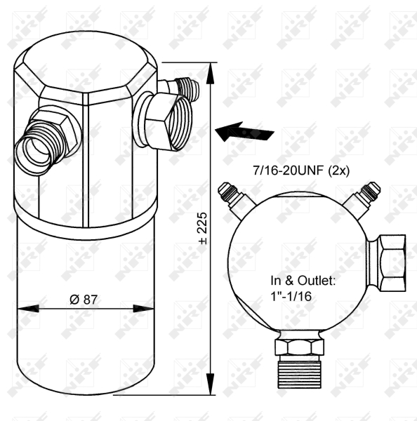 NRF Airco droger/filter 33175