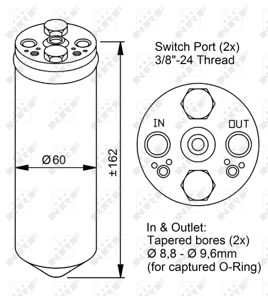 NRF Airco droger/filter 33183