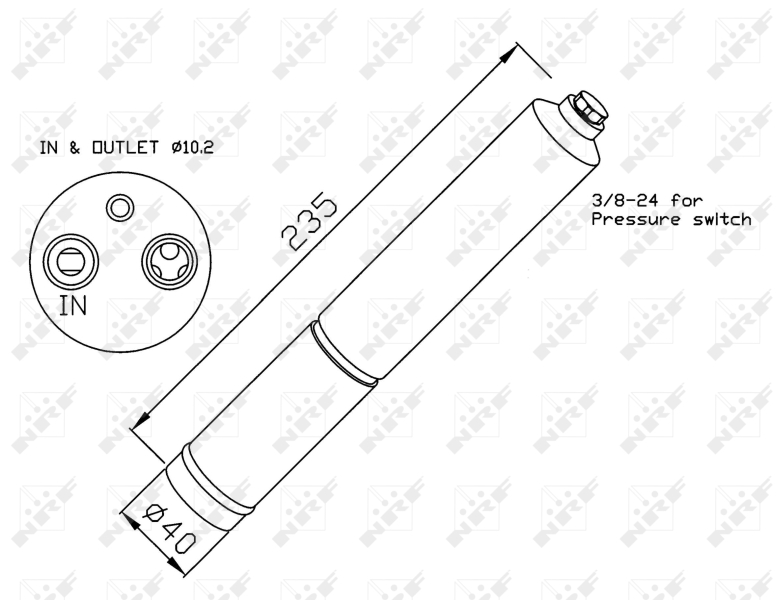 NRF Airco droger/filter 33224