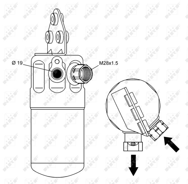 NRF Airco droger/filter 33236