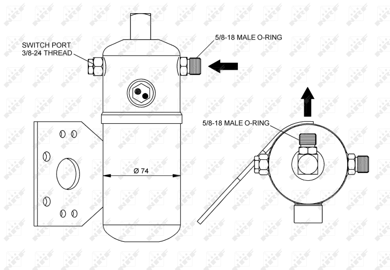 NRF Airco droger/filter 33291