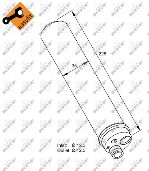 NRF Airco droger/filter 33297