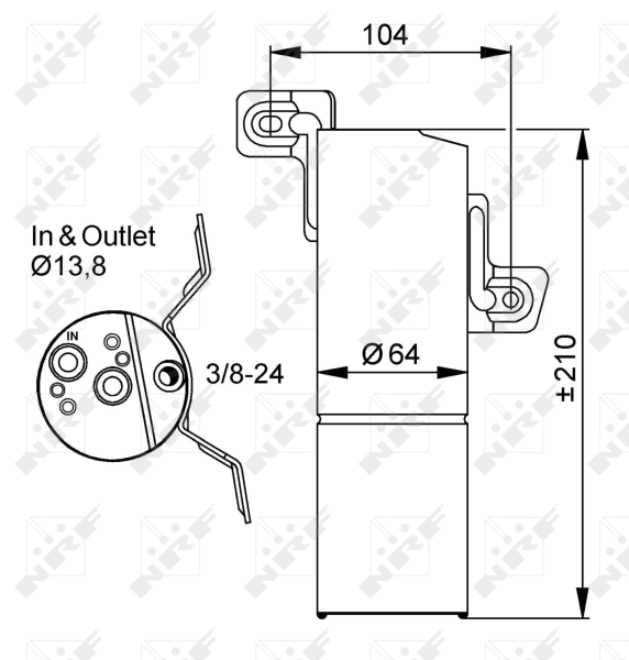 NRF Airco droger/filter 33303