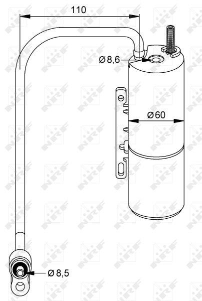 NRF Airco droger/filter 33309