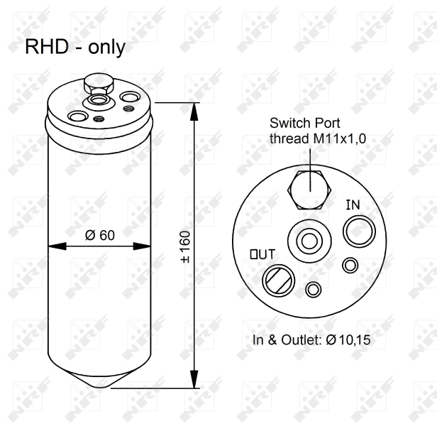 NRF Airco droger/filter 33320