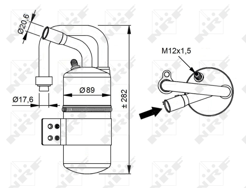 NRF Airco droger/filter 33339